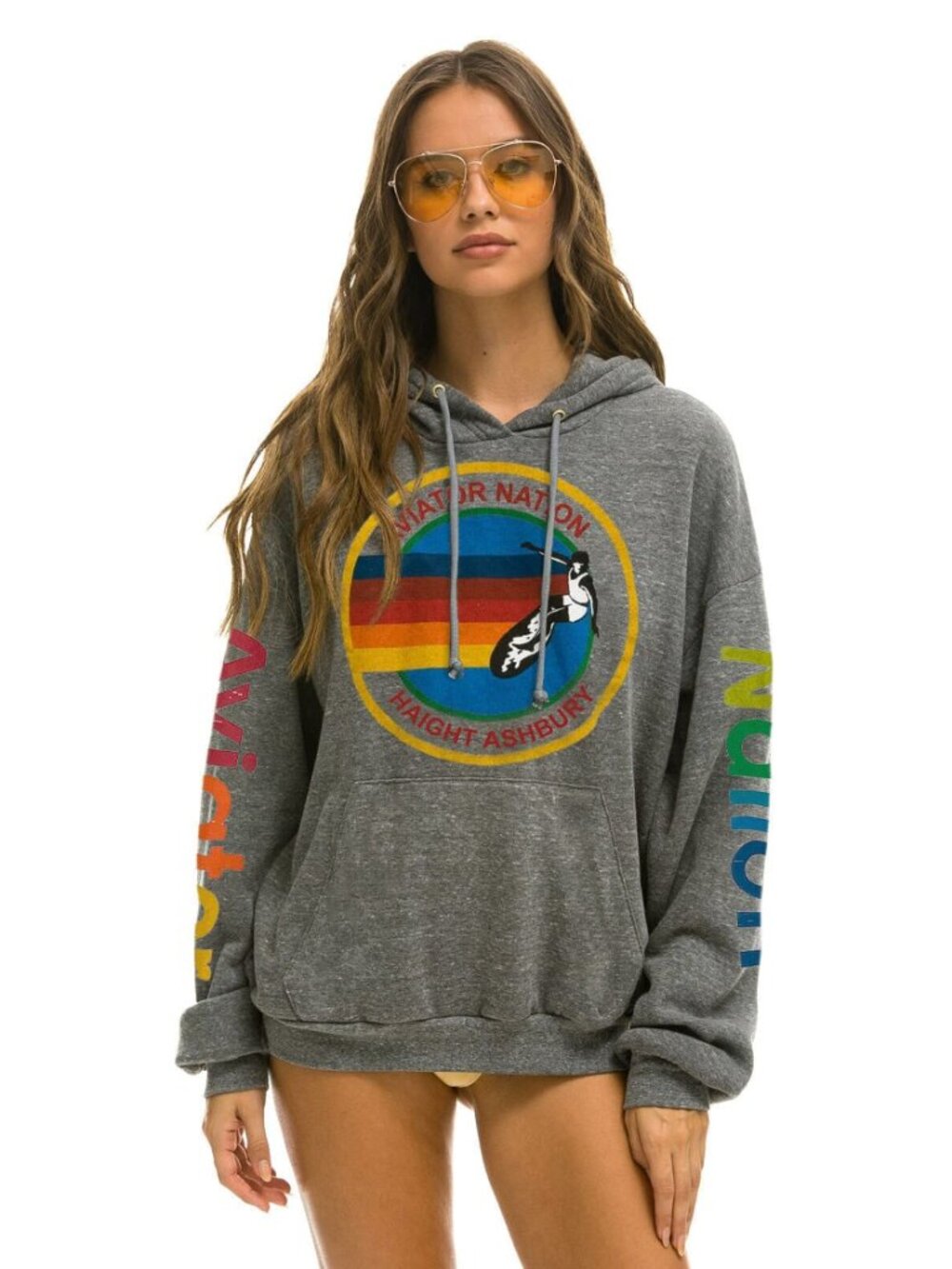 AVIATOR NATION Haight Ashbury Relaxed Pullover Hoodie